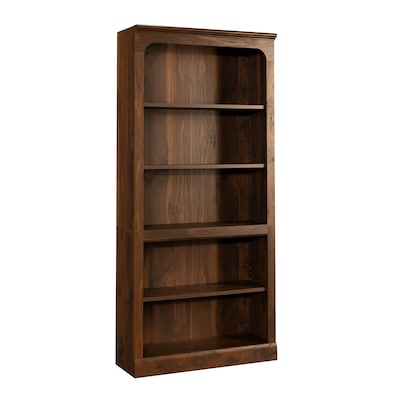 Sauder Select 73H 5-Shelf Bookcase, Grand Walnut (444766)
