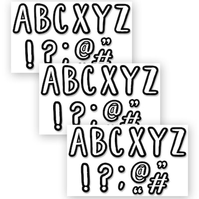 Creative Teaching Press Café 7 Designer Letters, 114/Pack, 3 Packs (CTP10199-3)