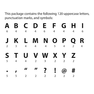 Creative Teaching Press Café 7" Designer Letters, 114/Pack, 3 Packs (CTP10199-3)