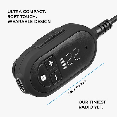 Midland CLIPTALK FRS Two Way Radios, Black, 2/Pack (CLIPTALK-B2)