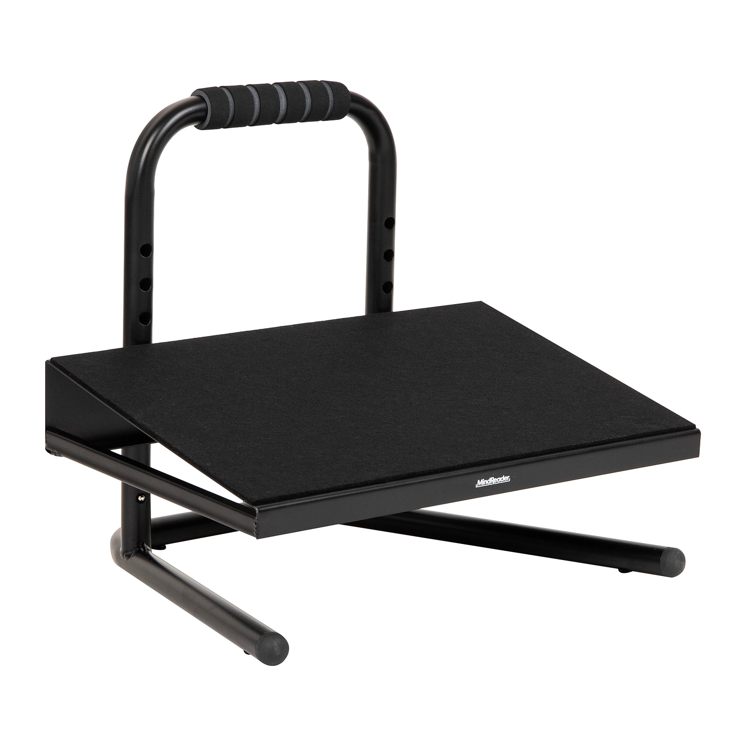 Mind Reader Tilt Adjustable Foot Rest Under Desk, Black (FTHEIGHT-BLK)