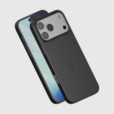 PEEL Original Super Thin Phone Case for iPhone 17 Pro Max, Black (I17_PMX_THN_BLK)
