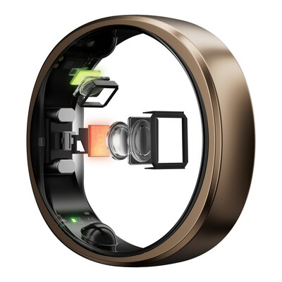 RingConn Gen 2 Air Ultra-Thin Smart Ring - Size Before You Buy - Size 10, Dune Gold (124031002)