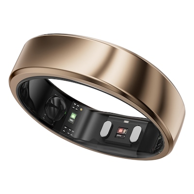 RingConn Gen 2 Air Ultra-Thin Smart Ring - Size Before You Buy - Size 8, Dune Gold (124030802)