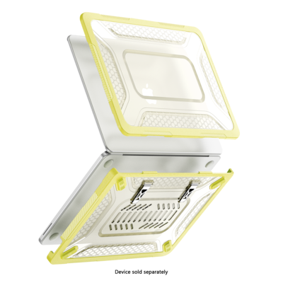 SaharaCase Raider Series Ultra Heavy Duty 13 MacBook Neo Case, Shock-Absorbing, Yellow (LT00127)