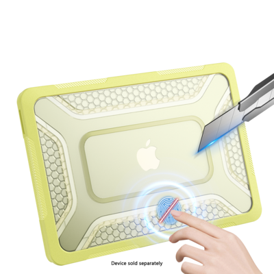 SaharaCase Raider Series Ultra Heavy Duty 13" MacBook Neo Case, Shock-Absorbing, Yellow (LT00127)