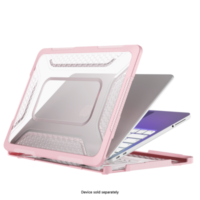 SaharaCase Raider Series Ultra Heavy Duty 13" MacBook Neo Case, Shock-Absorbing, Pink (LT00125)