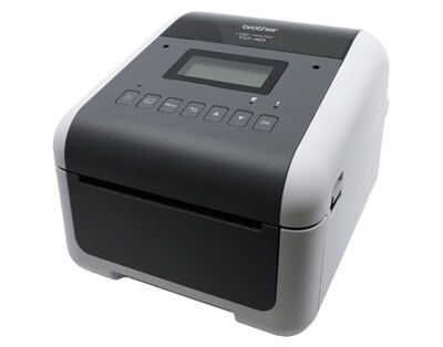 Brother TD-4550DNWB Wireless Ready 4.3” Desktop Barcode Label Printer and 4 Rolls of 4 x 2 Labels