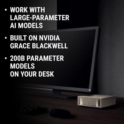NVIDIA DGX Spark Desktop Computer, NVIDIA GB10 Grace Blackwell Superchip, 128GB RAM, 4TB HDD, NVIDIA DGX OS (NVDGXSPARK-PB)
