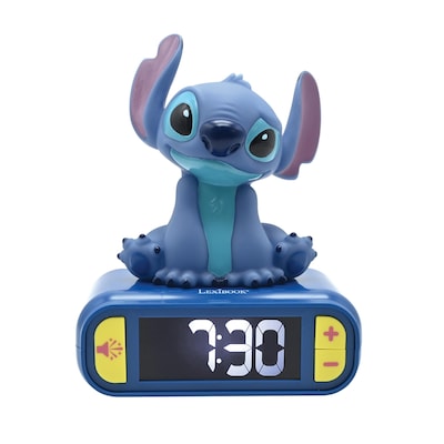 Lexibook Stitch Digital Alarm Clock with 3D Night Light (RL800D)