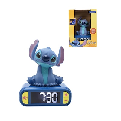 Lexibook Stitch Digital Alarm Clock with 3D Night Light (RL800D)