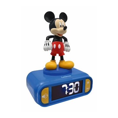 Lexibook Mickey Digital Alarm Clock with 3D Night Light (RL800MCH)