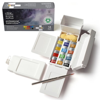 Winsor & Newton Professional Watercolors Field Pocket Set, 14 Pieces/Pack (WNX0190685)