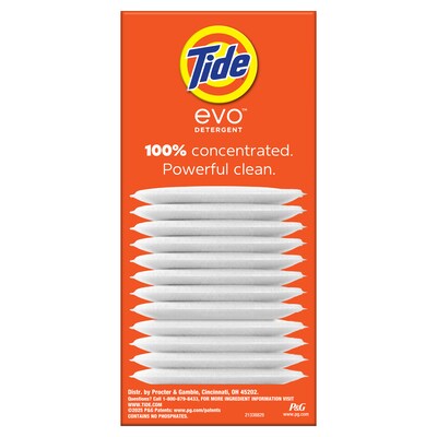 Tide evo Laundry Detergent Tiles, Original Scent, 16 Tiles/Box (09384)