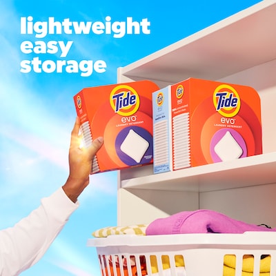 Tide evo Laundry Detergent Tiles, Original Scent, 16 Tiles/Box (09384)