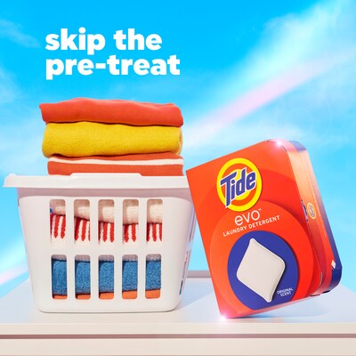 Tide evo Laundry Detergent Tiles, Original Scent, 16 Tiles/Box (09384)