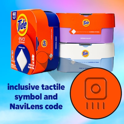 Tide evo Laundry Detergent Tiles, Original Scent, 16 Tiles/Box (09384)