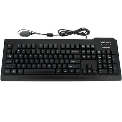 Seal Shield SSKSV207GL Silver Seal Glow Waterproof Keyboard Long Cable