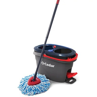 O-Cedar EasyWring RinseClean Spin Mop & Bucket Kit, Multicolored (168534)