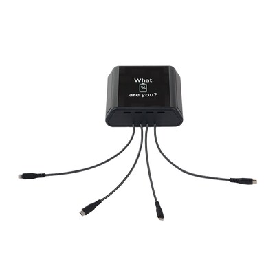 KwikBoost Mini Tabletop Charging Hub, Black (KB94016)