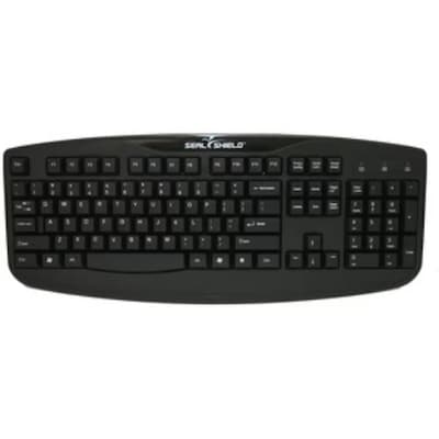 Seal Shield Silver-Storm Washable Medical Grade Keyboard, Black (TK503)