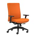 Union & Scale Workplace2.0™ Task Chair Upholstered 2D, Adjustable Arms, Apricot Fabric, Synchro Tilt