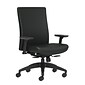 Union & Scale Workplace2.0™ Task Chair Upholstered 2D, Adjustable Arms, Black Vinyl Synchro Tilt (54145)
