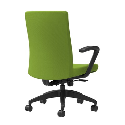 Union & Scale Workplace2.0™ Task Chair Upholstered, Fixed Arms, Pear Fabric, Synchro Tilt (54153)