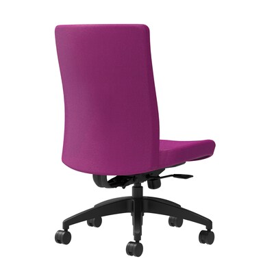 Union & Scale Workplace2.0™ Task Chair Upholstered, Armless, Amethyst Fabric, Synchro Tilt (54159)