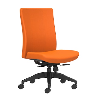 Union & Scale Workplace2.0™ Task Chair Upholstered, Armless, Apricot Fabric, Synchro Tilt (54160)