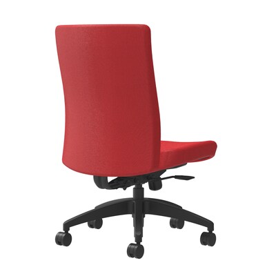 Union & Scale Workplace2.0™ Task Chair Upholstered, Armless, Cherry Fabric, Synchro Tilt (54161)