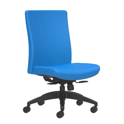 Union & Scale Workplace2.0™ Task Chair Upholstered, Armless, Cobalt Fabric, Synchro Tilt (54162)