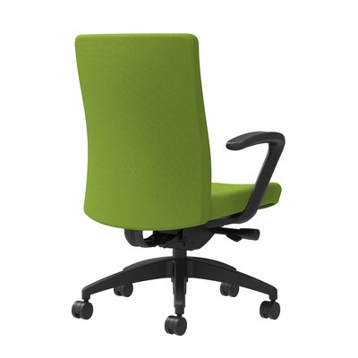 Union & Scale Workplace2.0™ Task Chair Upholstered, Fixed Arms, Pear Fabric, Synchro Tilt Seat Slide (54186)