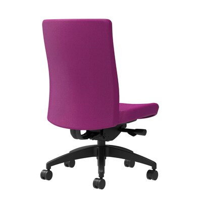 Union & Scale Workplace2.0™ Task Chair Upholstered, Armless, Amethyst Fabric, Synchro Tilt Seat Slide (54192)