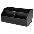 Bostitch Konnect™ Plastic Wide Storage Bin, Removable Lid & Dividers, 7.5 W, Black (KT-WCUP-BLK)