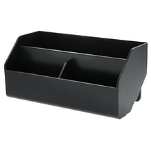 Bostitch Konnect™ Plastic Wide Storage Bin, Removable Lid & Dividers, 7.5 W, Black (KT-WCUP-BLK)