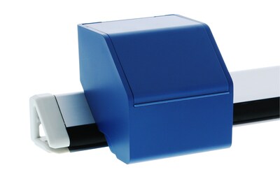 Bostitch Konnect™ Plastic Short Storage Bin, Removable Lid & Dividers, 3.4" W, Blue (KT-CUP-BLUE)