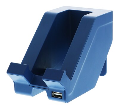 Bostitch Konnect™ Plastic Phone Dock with USB Port, 3 W, Blue (KT-PHONE-Blue)