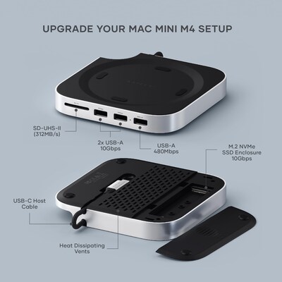 Mac Mini M4 Stand & Hub with SSD Enclosure