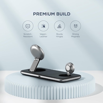 Qi2 Trio Wireless Charging Pad - with Type A,C,G plugs