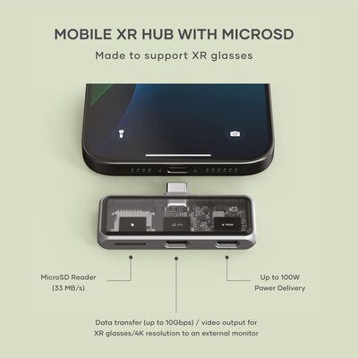 Mobile XR Hub with microSD