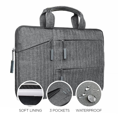 Water-Resistant Laptop Carrying Case w/ Pockets 13