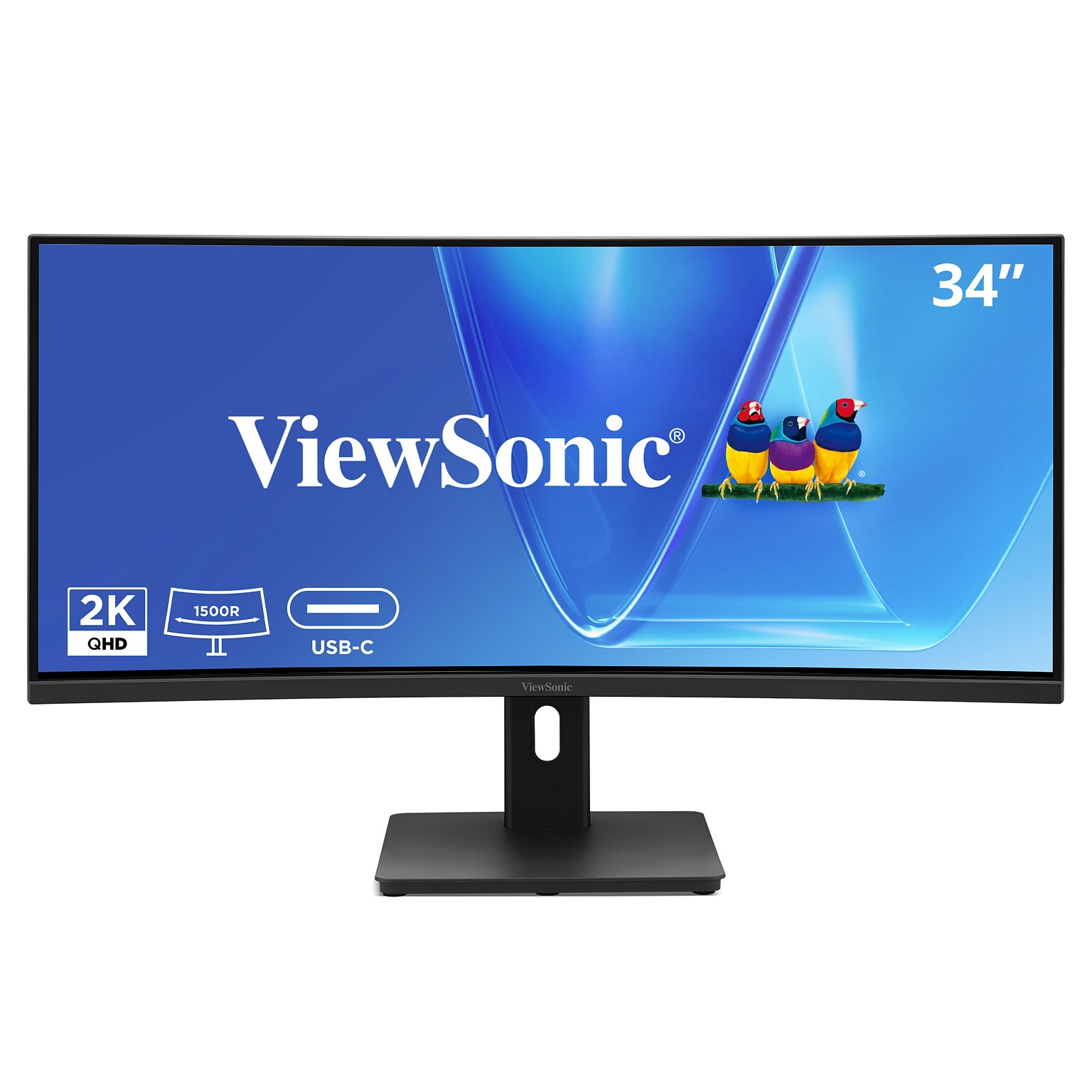 ViewSonic 34 Curved UWQHD 120Hz Monitor, Universal Docking Station, Black (VG3409C)