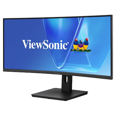 ViewSonic 34" Curved UWQHD 120Hz Monitor, Universal Docking Station, Black (VG3409C)