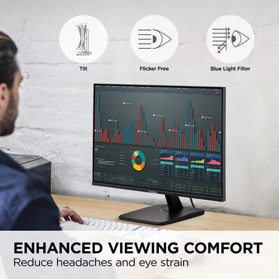 ViewSonic 24" 120Hz IPS Monitor, Black (VA2456A-MHD)