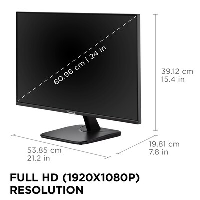 ViewSonic 24" 120Hz IPS Monitor, Black (VA2456A-MHD)