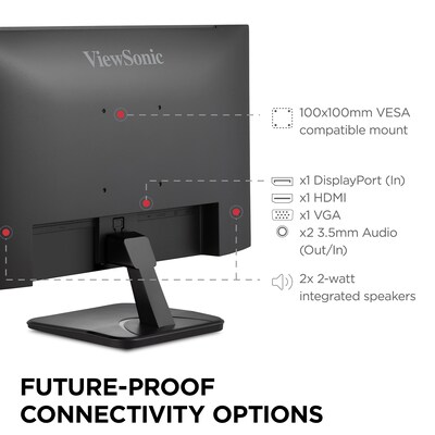 ViewSonic 24" 120Hz IPS Monitor, Black (VA2456A-MHD)