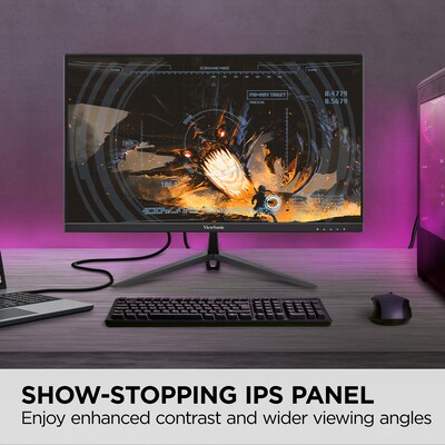 ViewSonic 24" 180Hz FreeSync Gaming Monitor, Black (VX2428A)