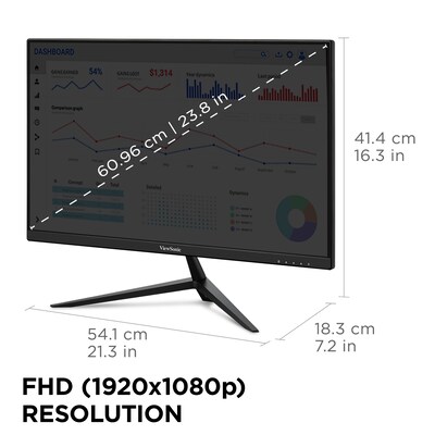 ViewSonic 24" 180Hz FreeSync Gaming Monitor, Black (VX2428A)