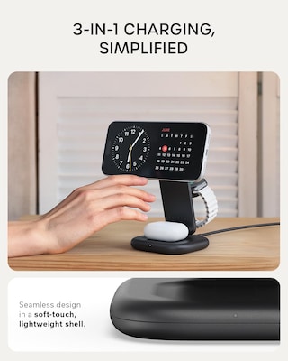 3-in-1 Foldable Qi2 25W Wireless Charging Stand - Type A,G,C for US,EU,UK
